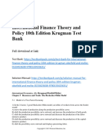 International Finance Theory and Policy 10th Edition Krugman Test Bank 1