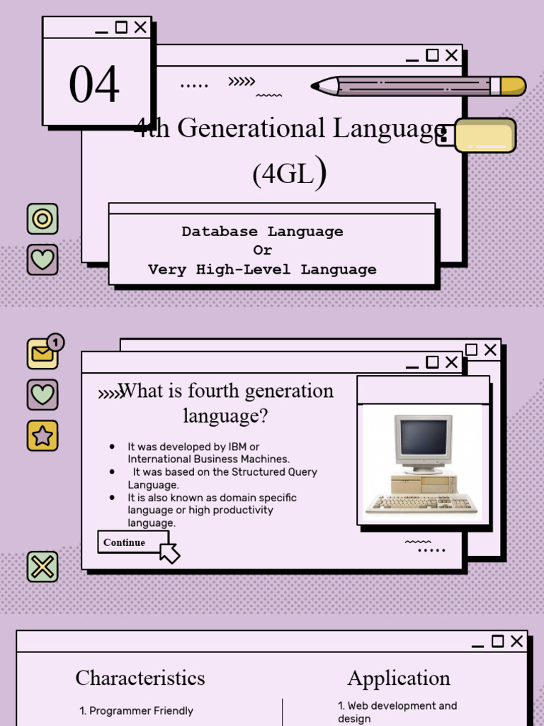 4th Generational Language (4GL: Database Language or Very High-Level ...