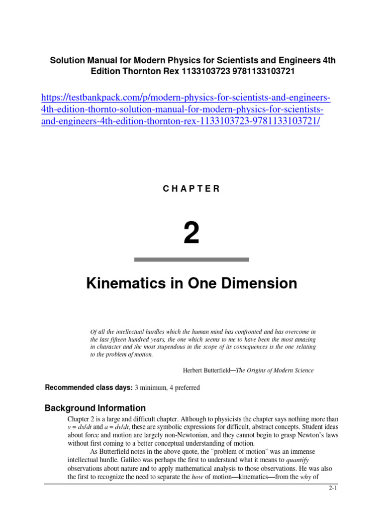 Modern Physics For Scientists and Engineers 4th Edition Thornton Rex ...
