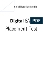 Thầy Minh's Education Studio: Digital SAT Placement Test