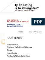 "Study of Eating Habits in Youngster": Click To Edit Master Subtitle Style