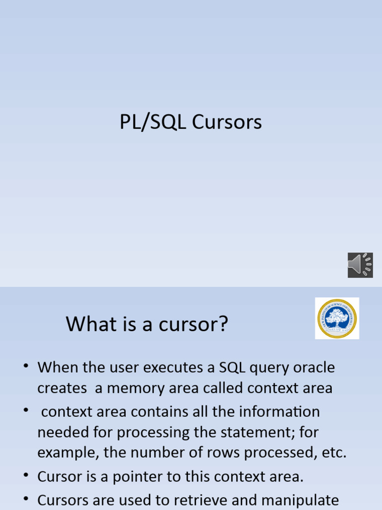 Cursors | PDF