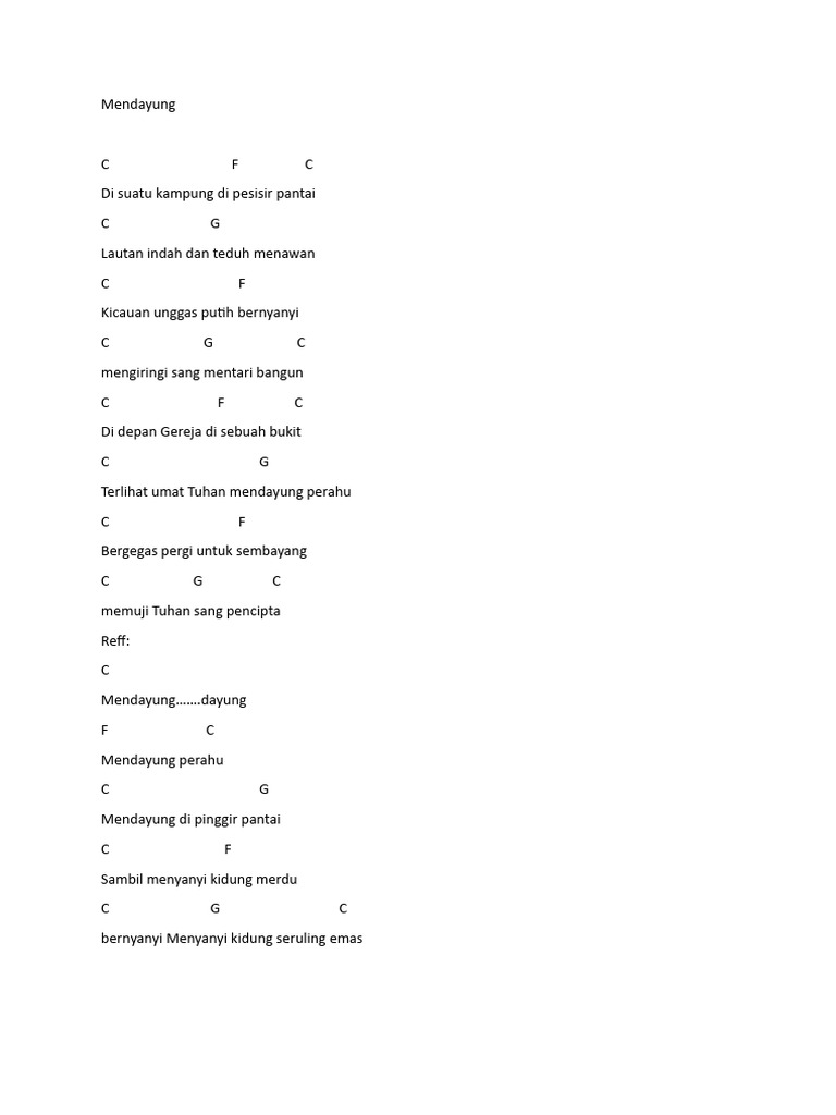 Kumpulan Lagu Dan Chord | PDF