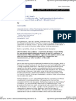 Speech by SEC Staff: "If I Were A Director of A Fund Investing in Derivatives - Key Areas of Risk On Which I Would Focus"