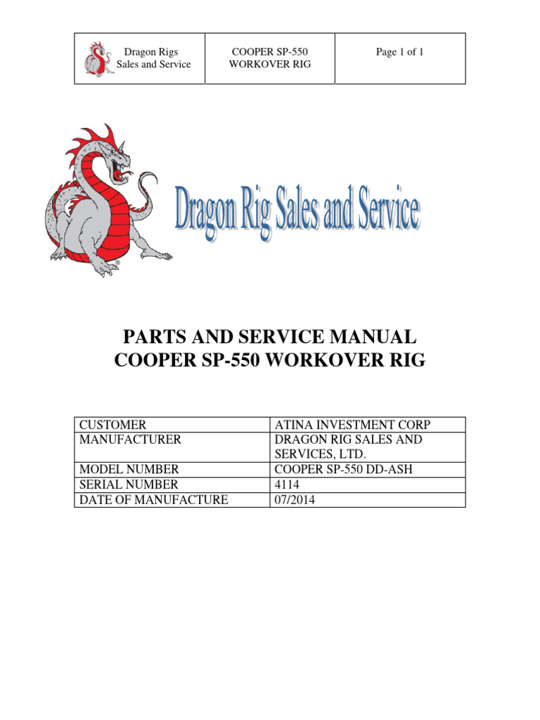 1528224612cooper SP-550 Rig601 2 | PDF | Manual Transmission | Clutch