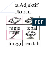 Kata Adjektif Ukuran