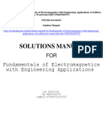 Solution Manual For Fundamentals of Electromagnetics With Engineering Applications 1st Edition by Wentworth ISBN 9780470105757