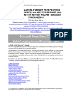 New Perspectives Microsoft Office 365 and PowerPoint 2016 Intermediate 1st Edition Pinard Solutions Manual 1
