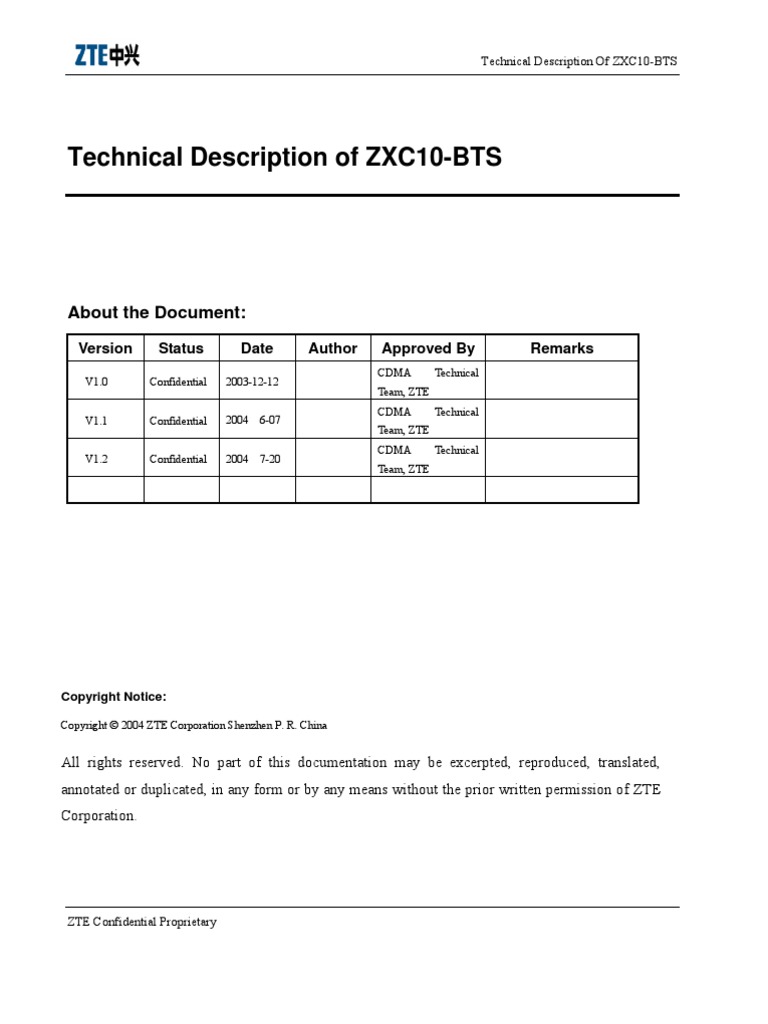 ZXC 10 BTS | PDF | Modulation | Amplifier