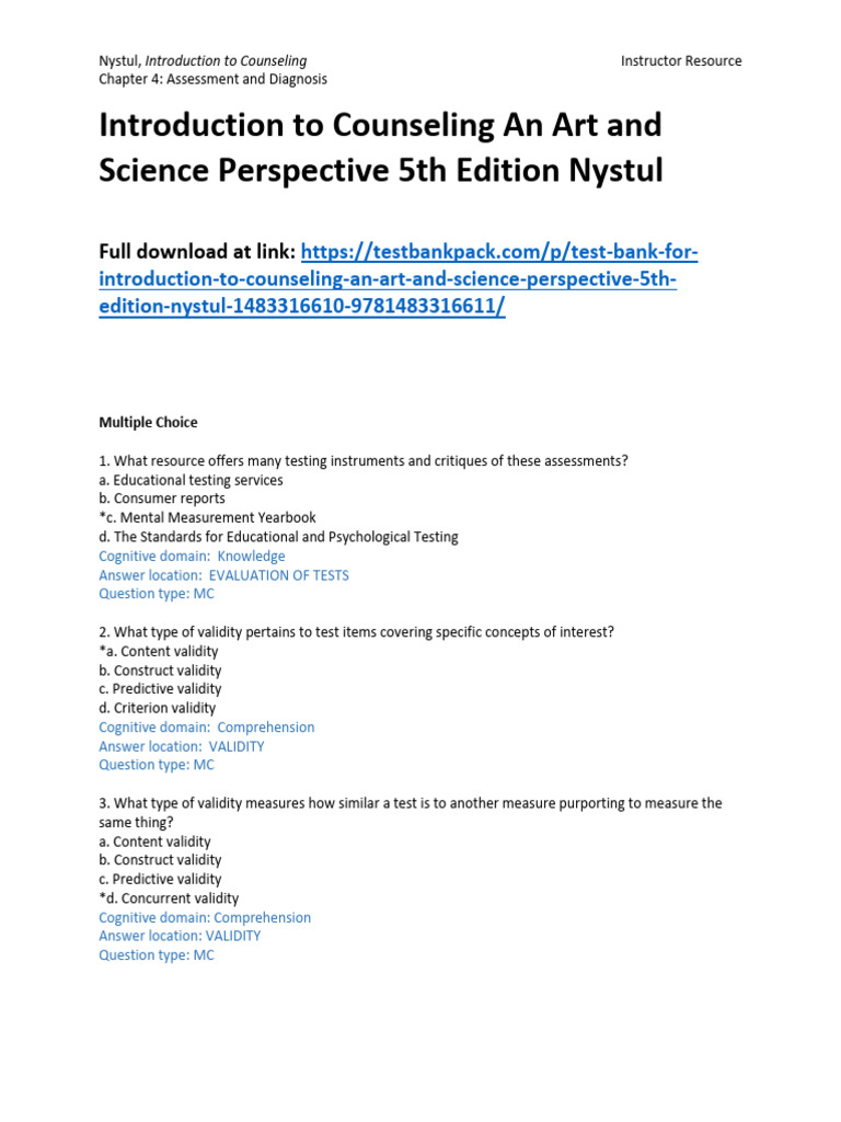 Introduction To Counseling An Art and Science Perspective 5th Edition