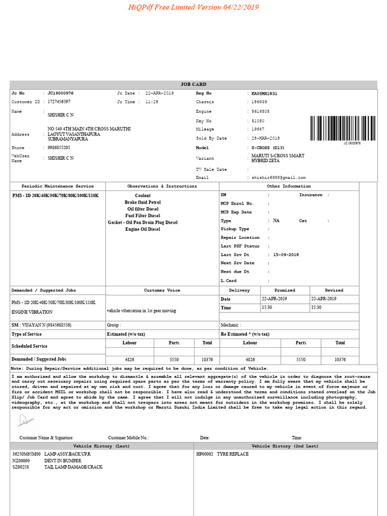 job-card-pdf