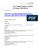 Introduction To Criminal Justice Systems Diversity and Change 2nd Edition Rennison Test Bank 1