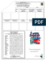 English Day Celebration: Auditorio Biblioteca Salón B 103 Salón B201 Salón B202