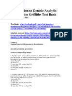 Introduction To Genetic Analysis 11th Edition Griffiths Test Bank 1