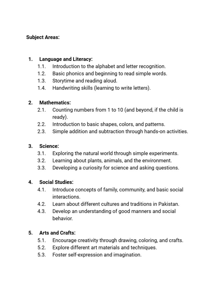Ece Curriculum Full | PDF