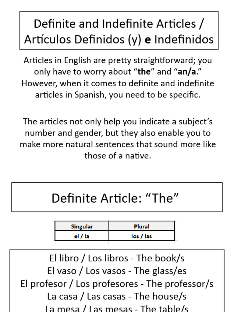 N2 Day 2 Definite and Indefinite Articles | PDF