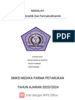 MAKALAH FARMAKOKINETIK DAN FARMAKODINAMIK