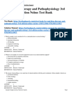 Nutrition Therapy and Pathophysiology 3rd Edition Nelms Test Bank 1