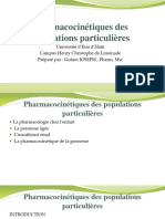 Pharmacocinetiques Des Populations Particulieres