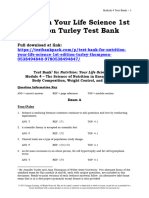 Nutrition Your Life Science 1st Edition Turley Test Bank 1