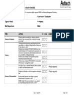 Asbestos Management Compliance Audit Checklist v1 Adtech