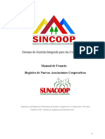 Manual Del Usuario SINCOOP Actualizacion Cooperativas