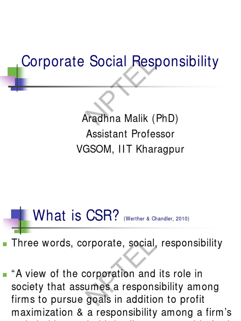 CSR (Week 1) PDF Watermark | PDF