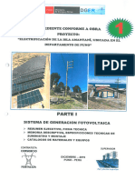 Electrificación de La Isla Amantaní, Ubicada en El Departamento de Puno