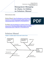 Operations Management Managing Global Supply Chains 1st Edition Venkataraman Solutions Manual 1