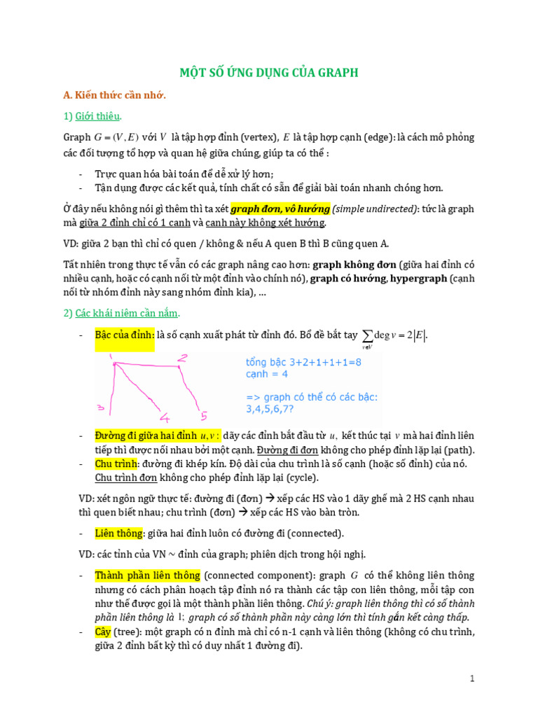 Chu de 3 Ung Dung Cua Graph Note | PDF