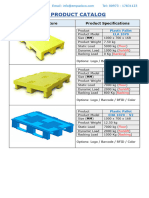 E-Catalog - Plastic Pallet With Specifications-1