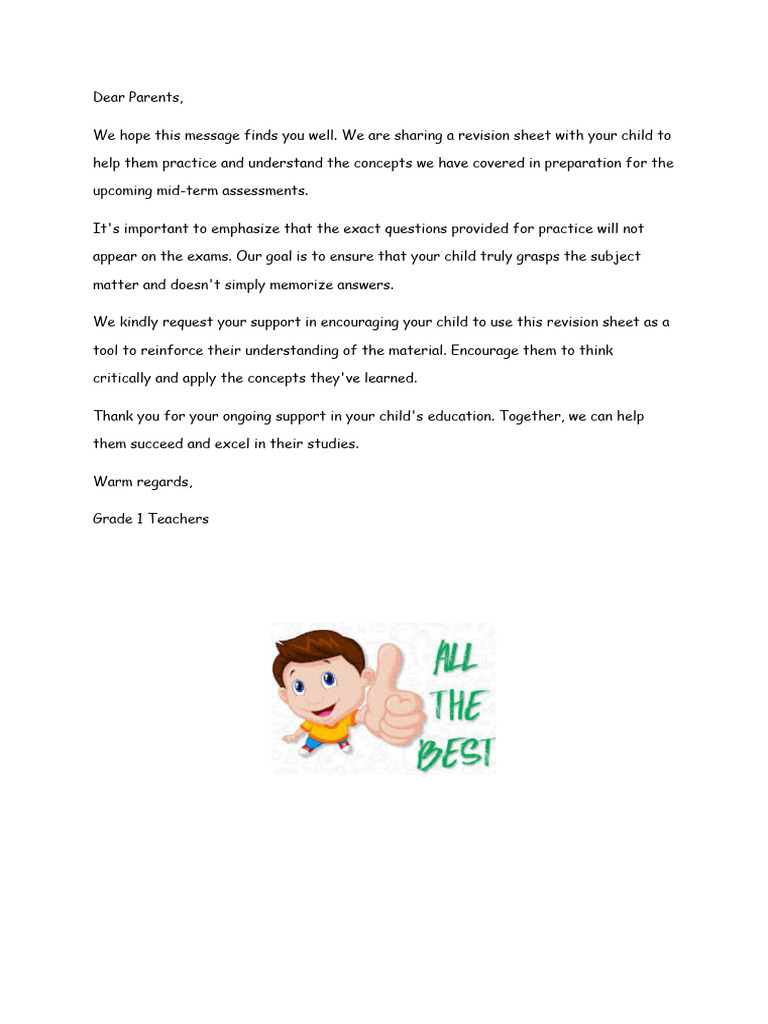 Science Revision - Grade 1 | PDF