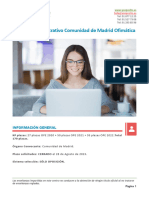 Auxiliar Administrativo Comunidad de Madrid Ofimática: Información General