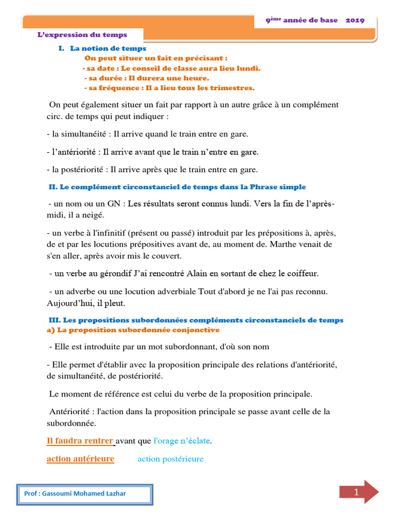 La Notion de Temps | PDF