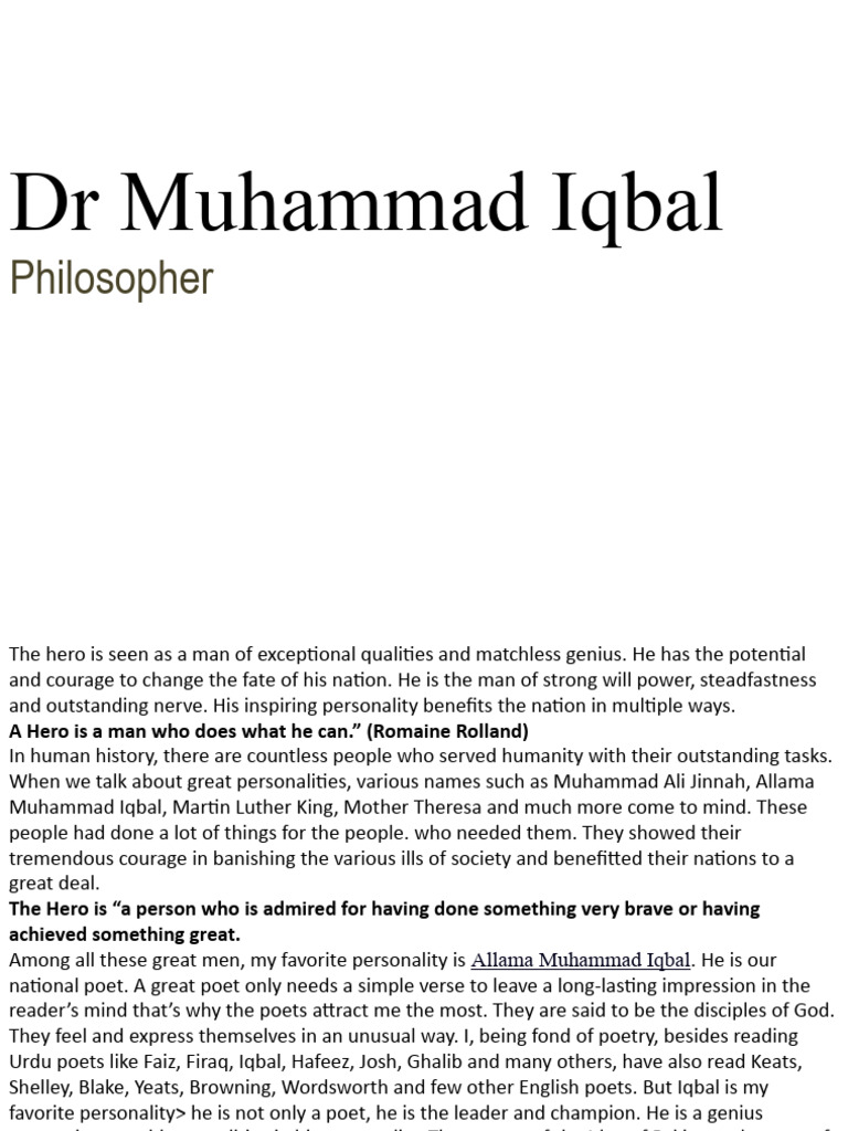 DR Iqbal | PDF