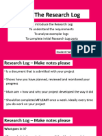 Research Log 