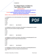 College Physics 1st Edition Freedman Test Bank 1