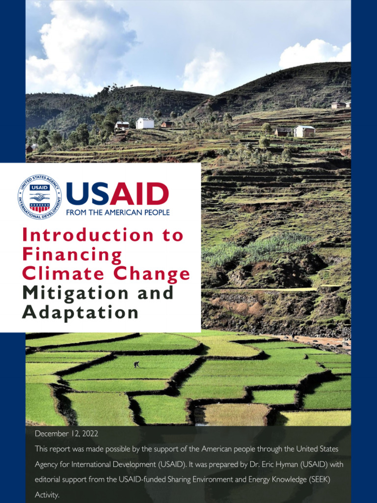 Introduction To Financing Climate Change Mitigation and Adaptation - 0 ...
