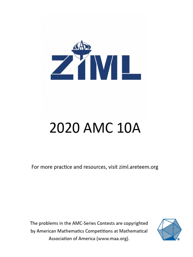 Ziml Download 2020 Amc 10a PDF