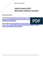 South-Western Federal Taxation 2015 Comprehensive 38th Edition Hoffman Test Bank 1