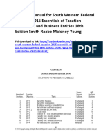 South-Western Federal Taxation 2015 Essentials of Taxation Individuals and Business Entities 18th Edition Smith Solutions Manual 1