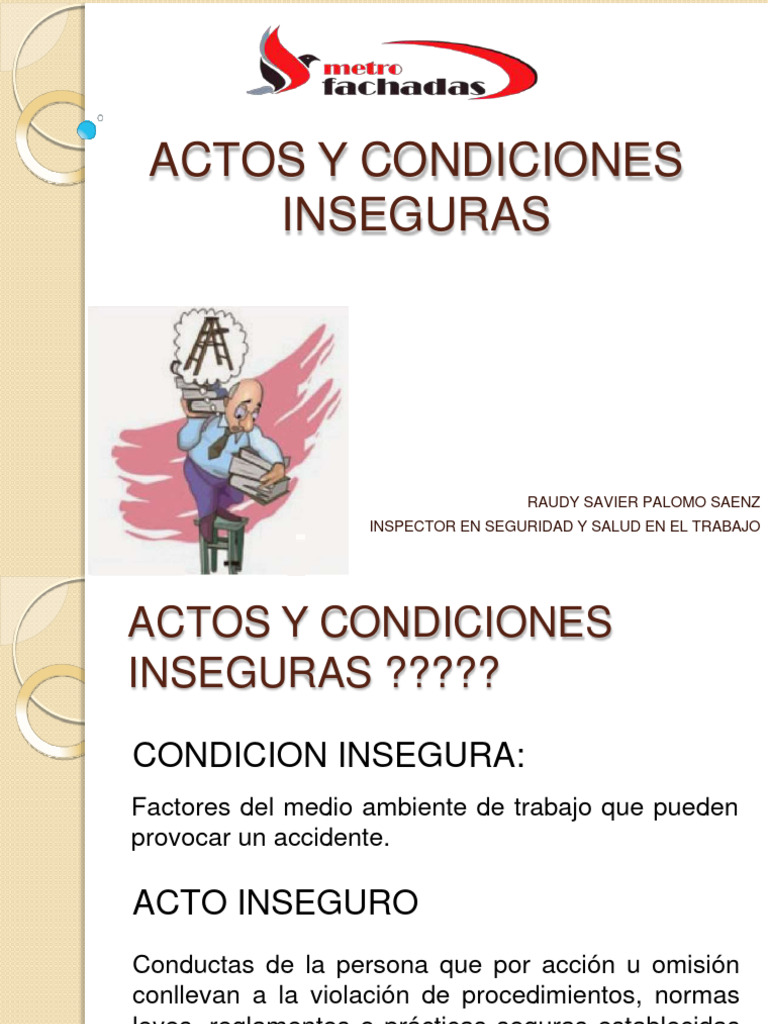 Capacitacion de Actos y Condiciones Inseguras | PDF | Tecnología