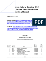 South-Western Federal Taxation 2015 Individual Income Taxes 38th Edition Hoffman Solutions Manual 1