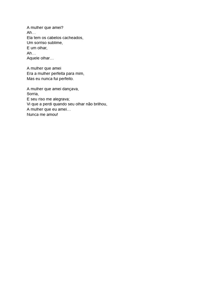 A Mulher Que Amei | PDF
