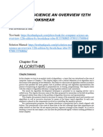 Computer Science An Overview 12th Edition Brookshear Solutions Manual 1