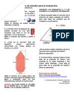 Ejercicios de Estudio para La Evaluación Cuerpos Geometricos