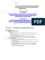 Solution Manual For Integrated Principles of Zoology 16th Edition Hickman Keen Larson Eisenhour Anson Roberts 0073524212 9780073524214