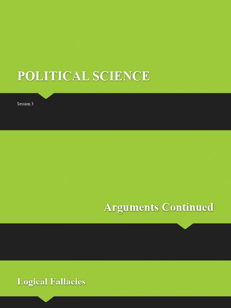 Session 3 Logical Fallacies | PDF