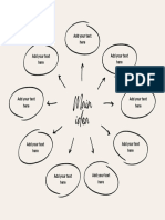 Beige Minimalist Concept Map Graph