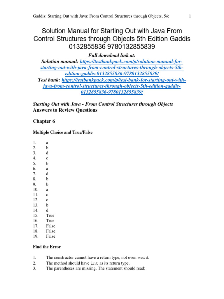 Starting out with java from control structures through objects 5th